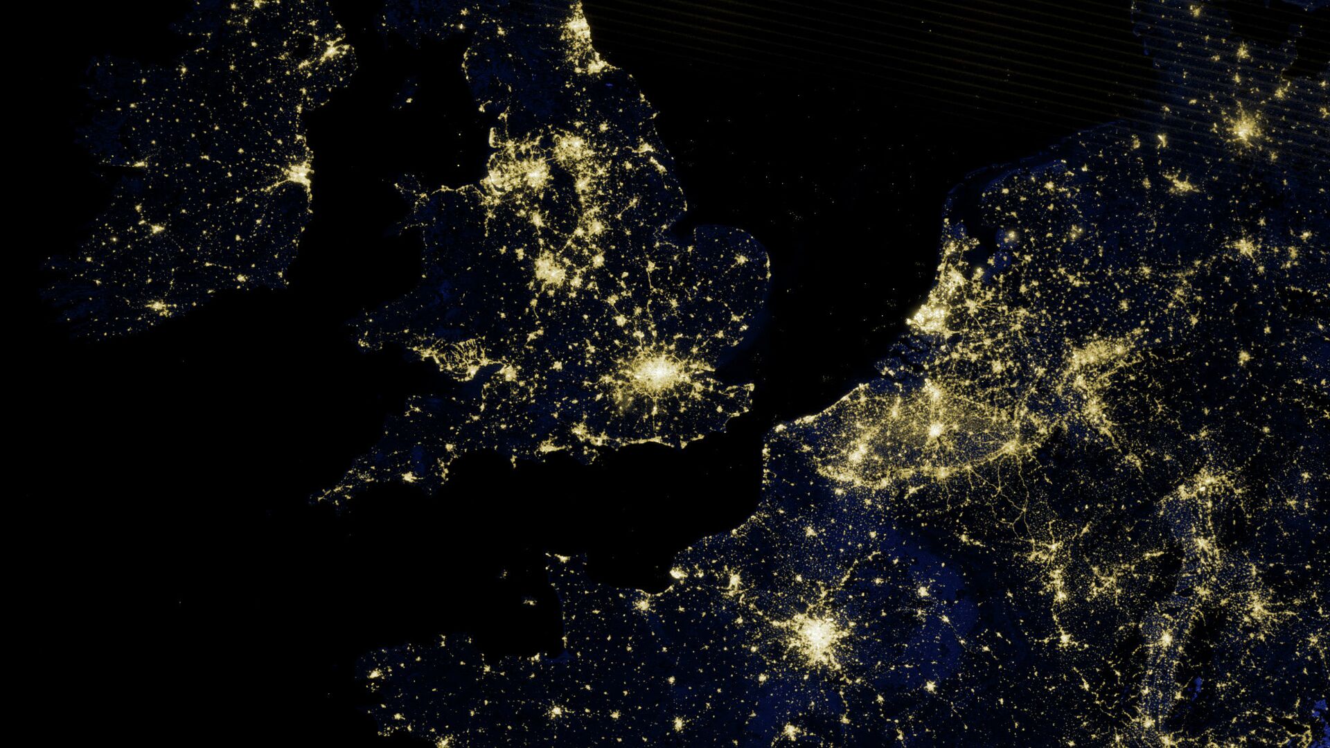 Ночные огни Лондона и южной части Великобритании из космоса - РИА Новости, 1920, 30.07.2021
