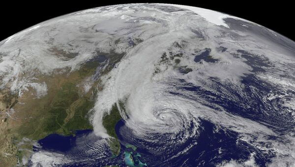 Ураган, вид из космоса. Архивное фото
