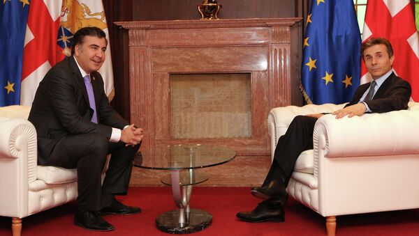 Встреча Михаила Саакашвили и Бидзины Иванишвили. Архивное фото