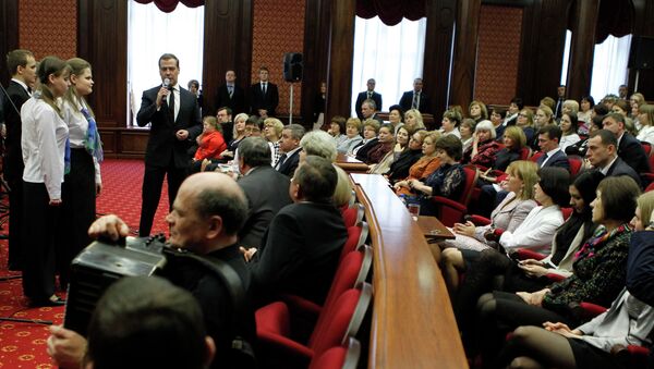 Д.Медведев на мероприятиях в честь Международного женского дня