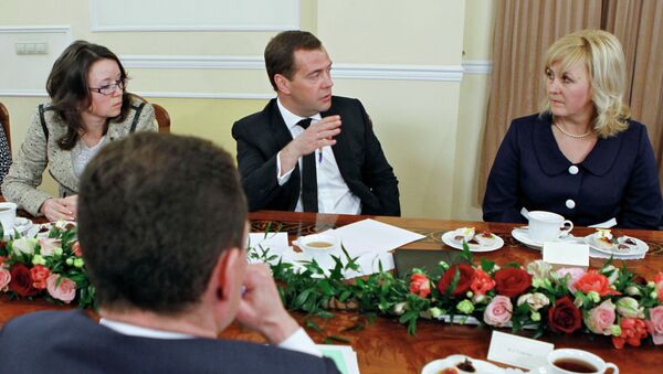 Д.Медведев на мероприятиях в честь Международного женского дня