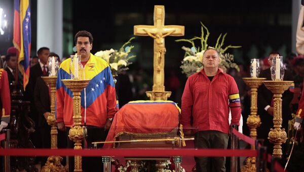 Прощание с президентом Венесуэлы Уго Чавесом