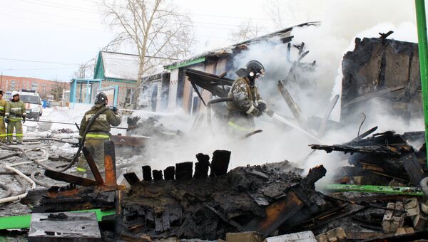 Пожар в кадетском корпусе в Туве