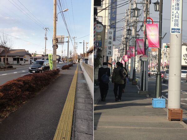 Фукусима, Минамисома, 2012 год (слева) / 2013 год (справа)