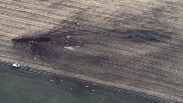 Место падения самолета EA-6B Prowler в США