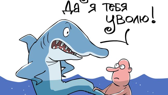 До чего доводят акулы