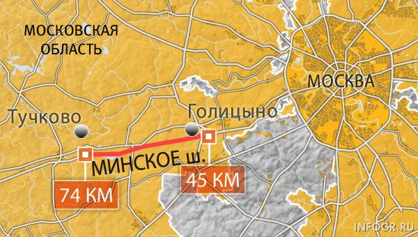 Участок Минского шоссе (45-74 км)