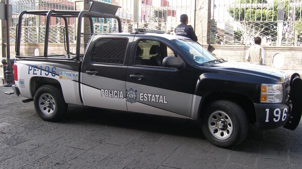 Автомобиль мексиканских полицейских. Архивное фото