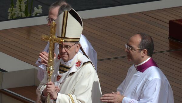 Церемония интронизации Папы Римского Франциска. Архивное фото