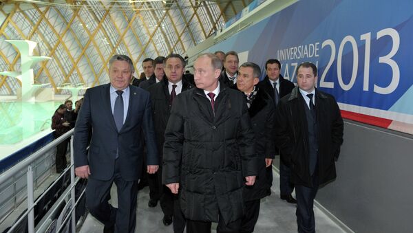 Президент РФ Владимир Путин во время рабочей поездки в Казань