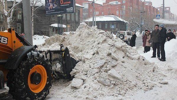 Уборка снега в Томске