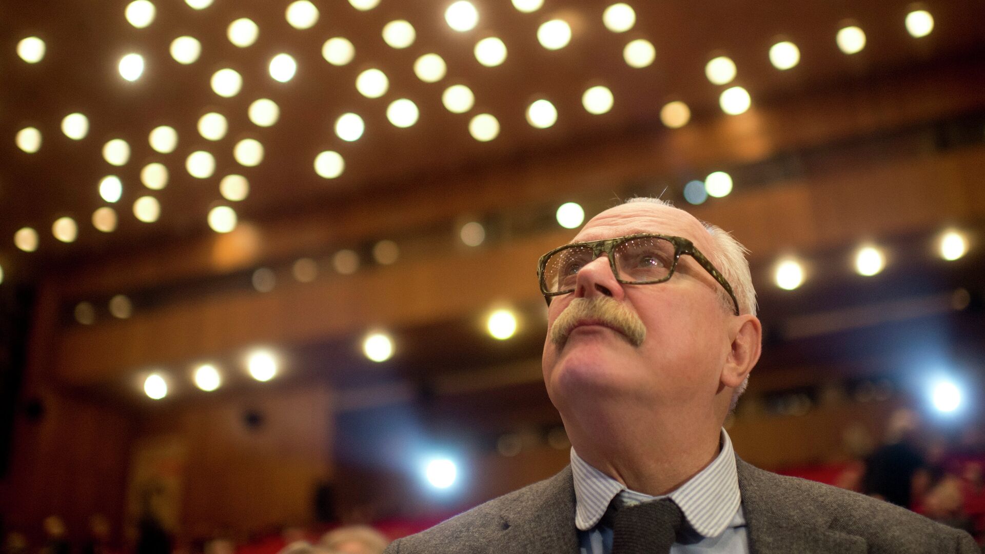 Режиссер, руководитель Союза кинематографистов (СК) РФ Никита Михалков на IХ съезде Союза кинематографистов России в Большом зале Дома кино. - РИА Новости, 1920, 28.02.2020