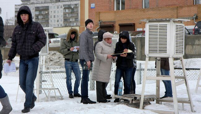 На уличном полигоне