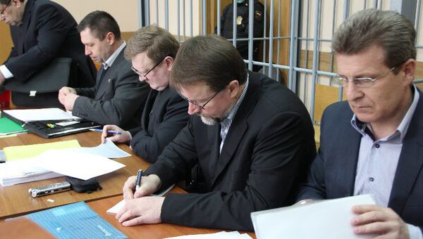 Экс-губернатор Тульской области Вячеслав Дудка в суде.