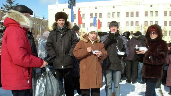 Митинг по поводу отставки губернатора Белых в Кирове