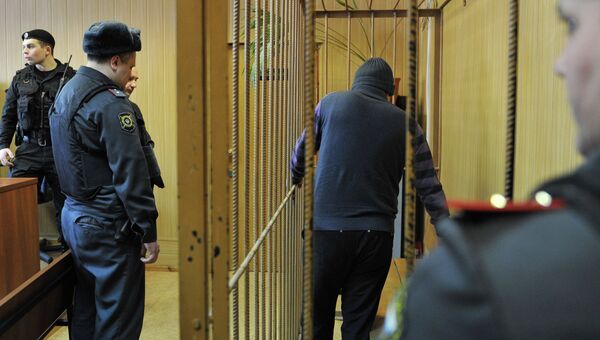 Бывший военнослужащий Валерий Даниелян в Тверском районном суде Москвы. Архивное фото