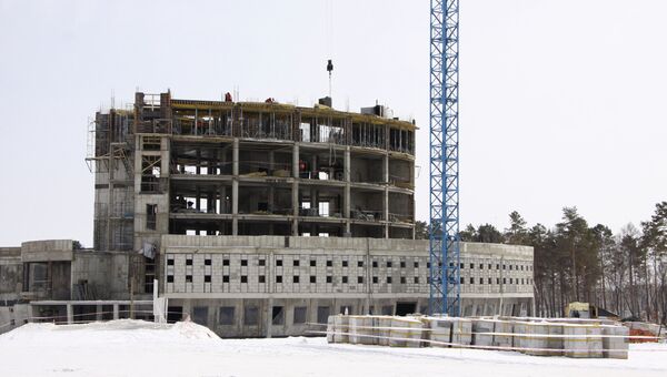 Административное здание промышленной строительно-эксплуатационной базы космодрома Восточный