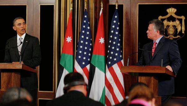 Пресс-конференция Обамы и короля Иордании Абдаллы Второго