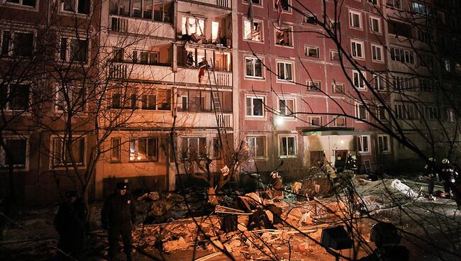 Взрыв газа в жилом доме в Санкт-Петербурге