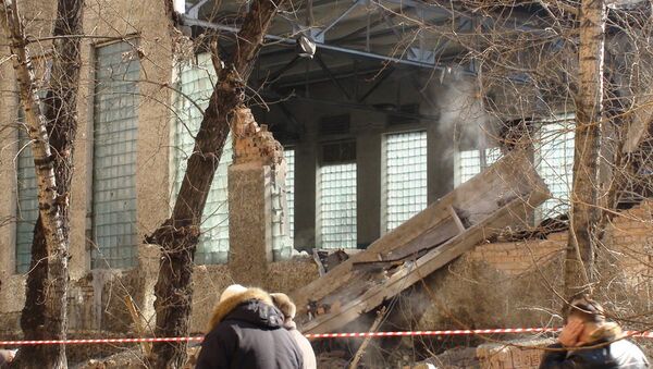 Секция спортзала забайкальского погрануправления рухнула в Чите