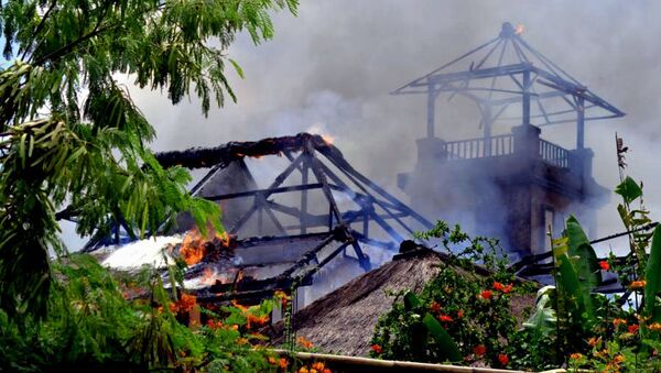 Пожар в отеле на Бали