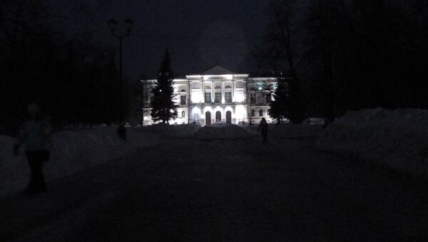 Томский госуниверситет отключил свет и подсветку здания в Час земли