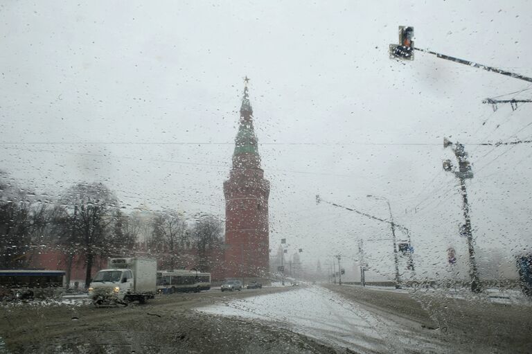 Мартовская метель в Москве