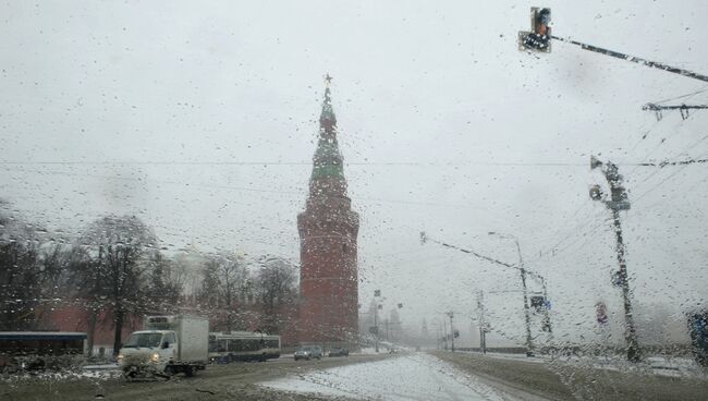 Мартовская метель в Москве