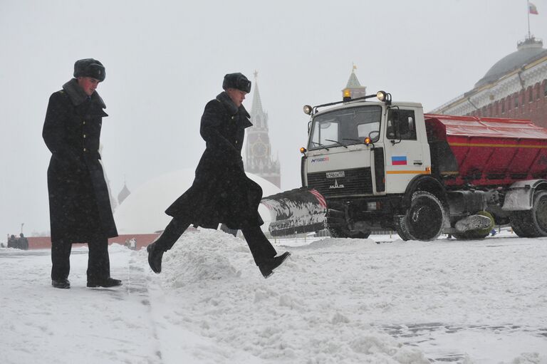 Мартовская метель в Москве