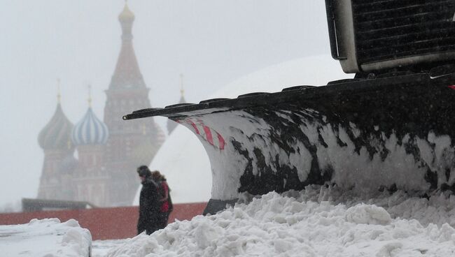 Мартовская метель в Москве