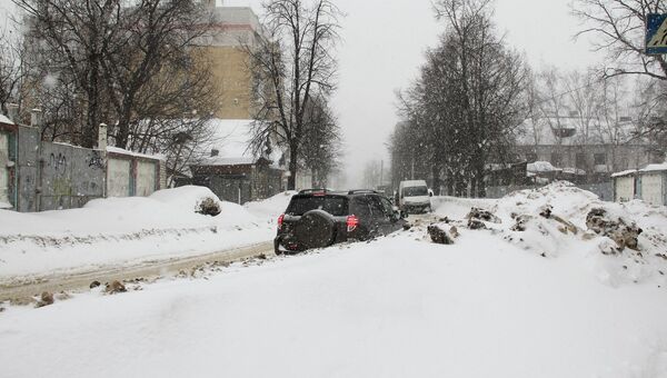 Снегопад в Костроме