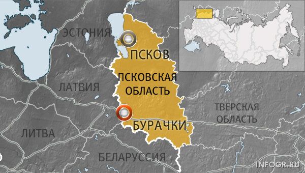 Пункт пропуска Бурачки в Себежском районе Псковской области