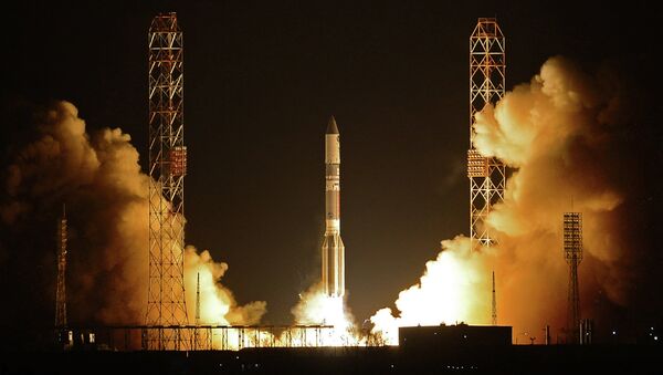 Пуск ракеты-носителя Протон-М с разгонным блоком Бриз-М, архивное фото