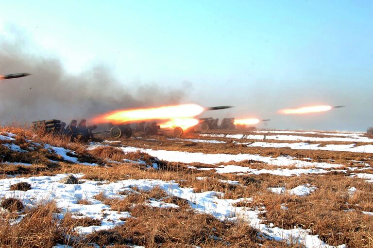 Военные учения в Северной Корее