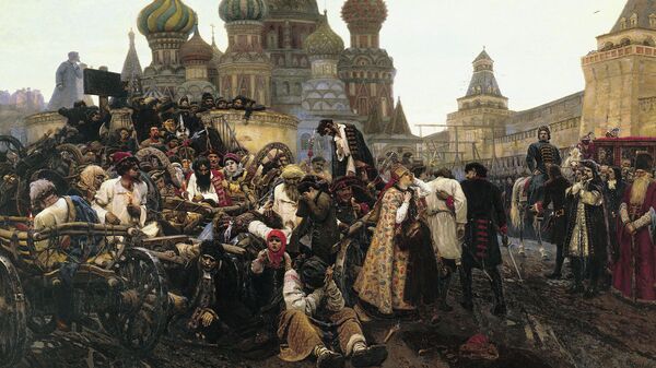 Картина Утро стрелецкой казни художника Василия Ивановича Сурикова, 1881