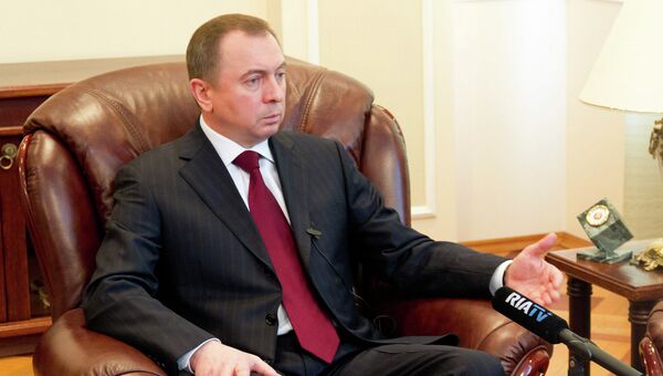 Министр иностранных дел Белоруссии Владимир Макей. Архивное фото