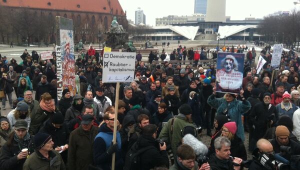 Митинг за сохранение Берлинской стены