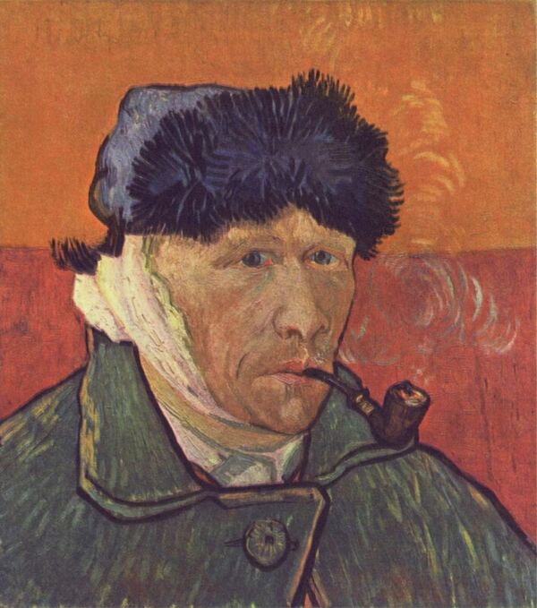 Винсент Ван Гог. Автопортрет с отрезанным ухом, 1889