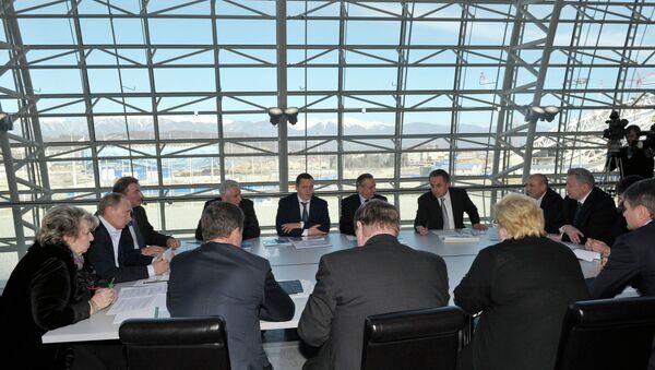 Встреча В.Путина с представителями Федераций хоккея и фигурного катания