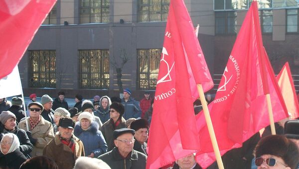 Митинг против роста тарифов ЖКХ в Ижевске