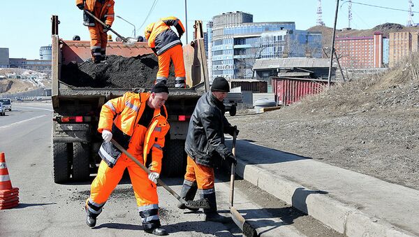 Ямочный ремонт дорог во Владивостоке