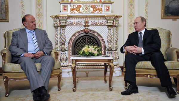 В.Путин провел встречу с главой Йемена Абдраббо Мансуром Хади