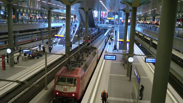 Центральный железнодорожный вокзал Берлина. Архивное фото.