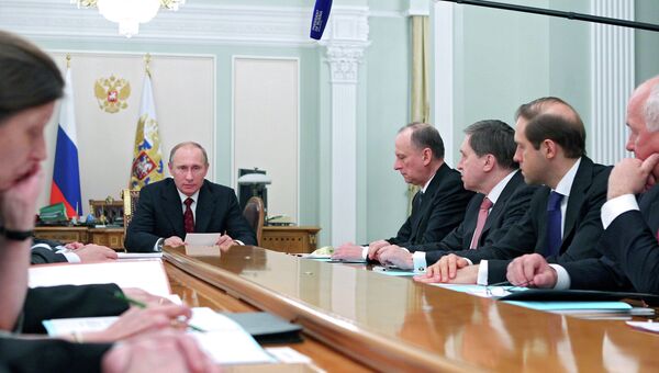 В.Путин провел заседание Комиссии по вопросам ВТС с иностранными странами
