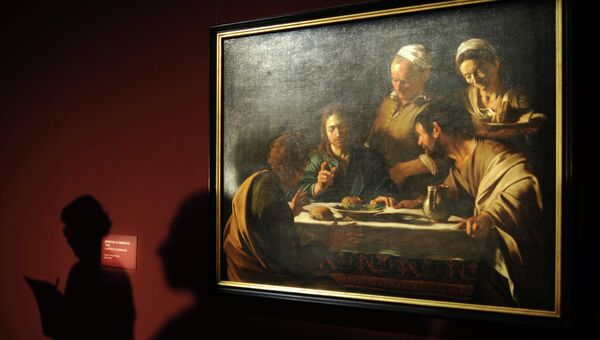 Открытие выставки работ Микеланджело да Караваджо в ГМИИ имени А.С. Пушкина. Архивное фото