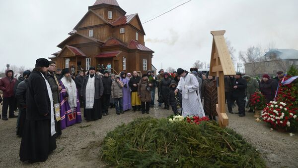 Похороны Валерия Золотухина в селе Быстрый Исток на Алтае