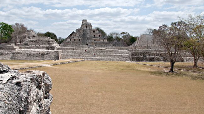 Археологический памятник культуры майя в Эдзна, в штате Кампече. Архивное фото