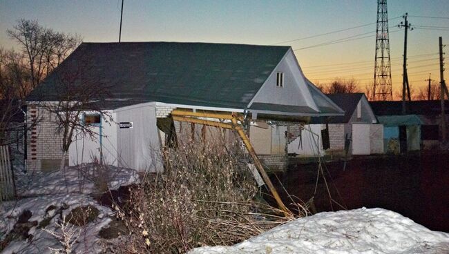 Провал грунта в Нижегородской области