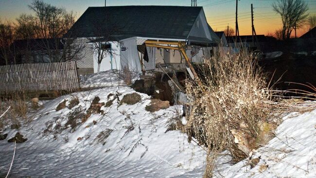 Провал грунта в Нижегородской области