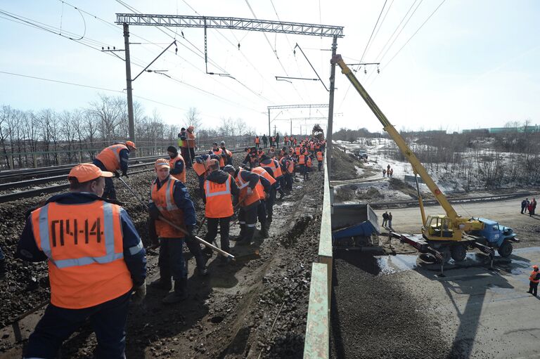 Ликвидация последствий ДТП на Каширском шоссе в Подмосковье